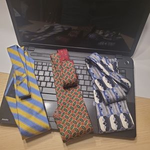 🦨Designer Silk Ties  Bundle of 3